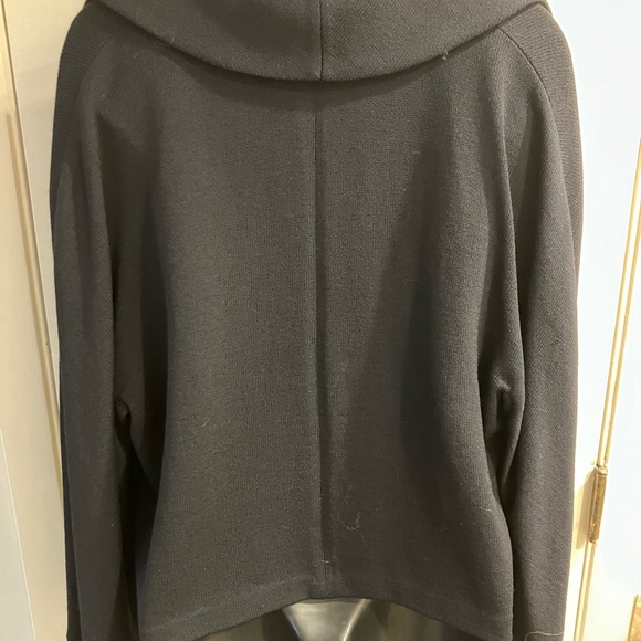 St John Collection One Button Knit Blazer Sweater Black Size 14 - Picture 7 of 13